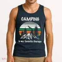 Camping Is My Therapy Tank Top thumb 3