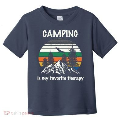 Camping Is My Therapy Toddler T-Shirt