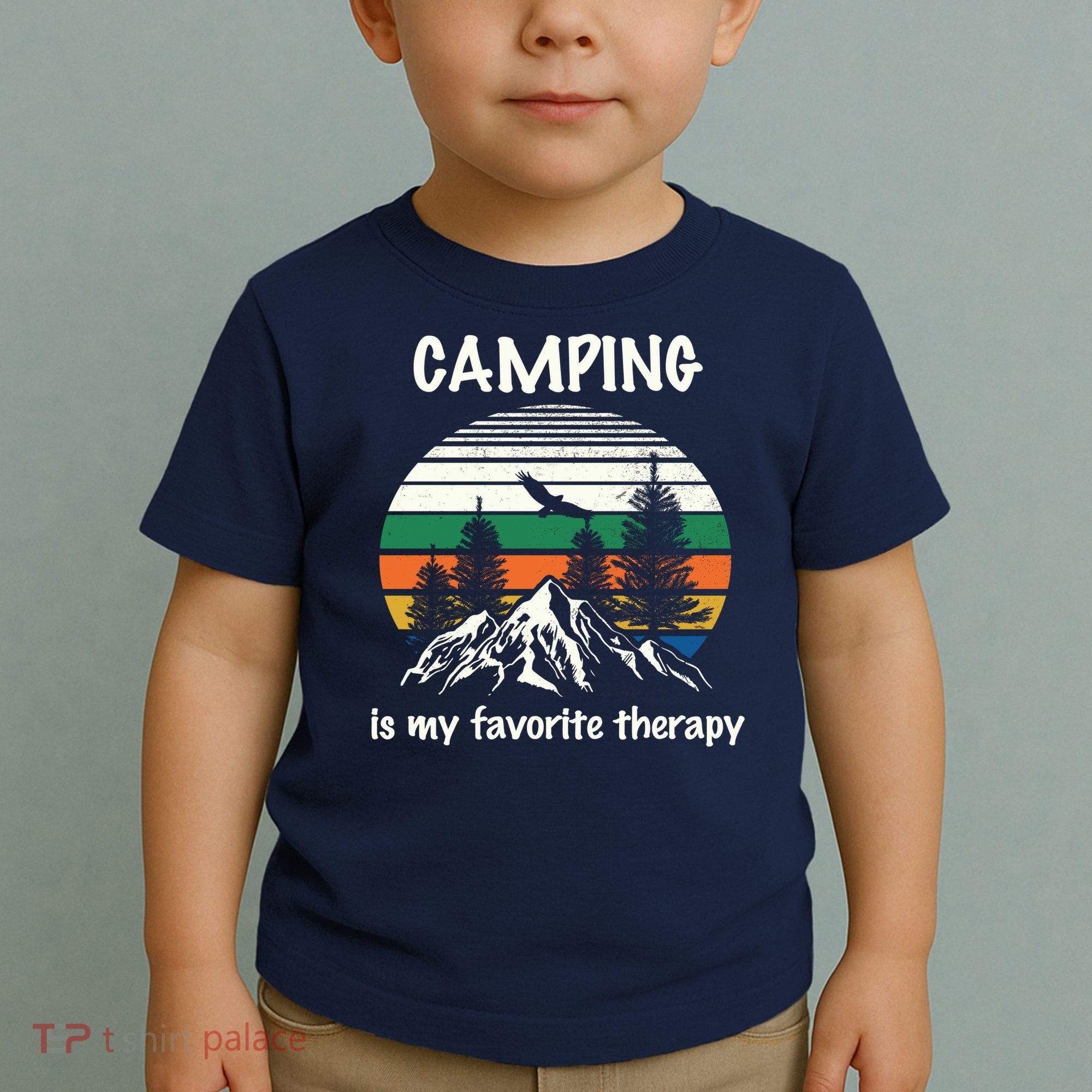 Camping Is My Therapy Toddler T-Shirt