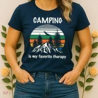 Camping Is My Therapy Women's T-Shirt thumb 2