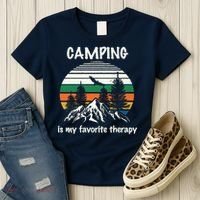 Camping Is My Therapy Women's T-Shirt thumb 3