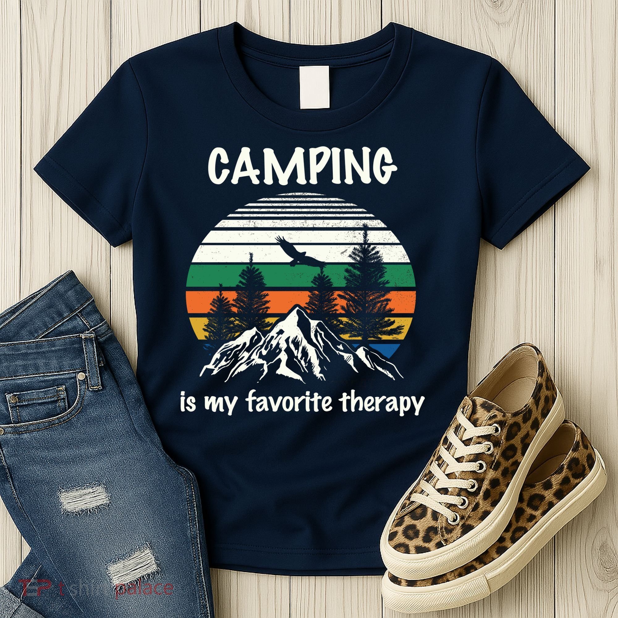 Camping Is My Therapy Women's T-Shirt