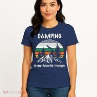 Camping Is My Therapy Women's T-Shirt thumb 4
