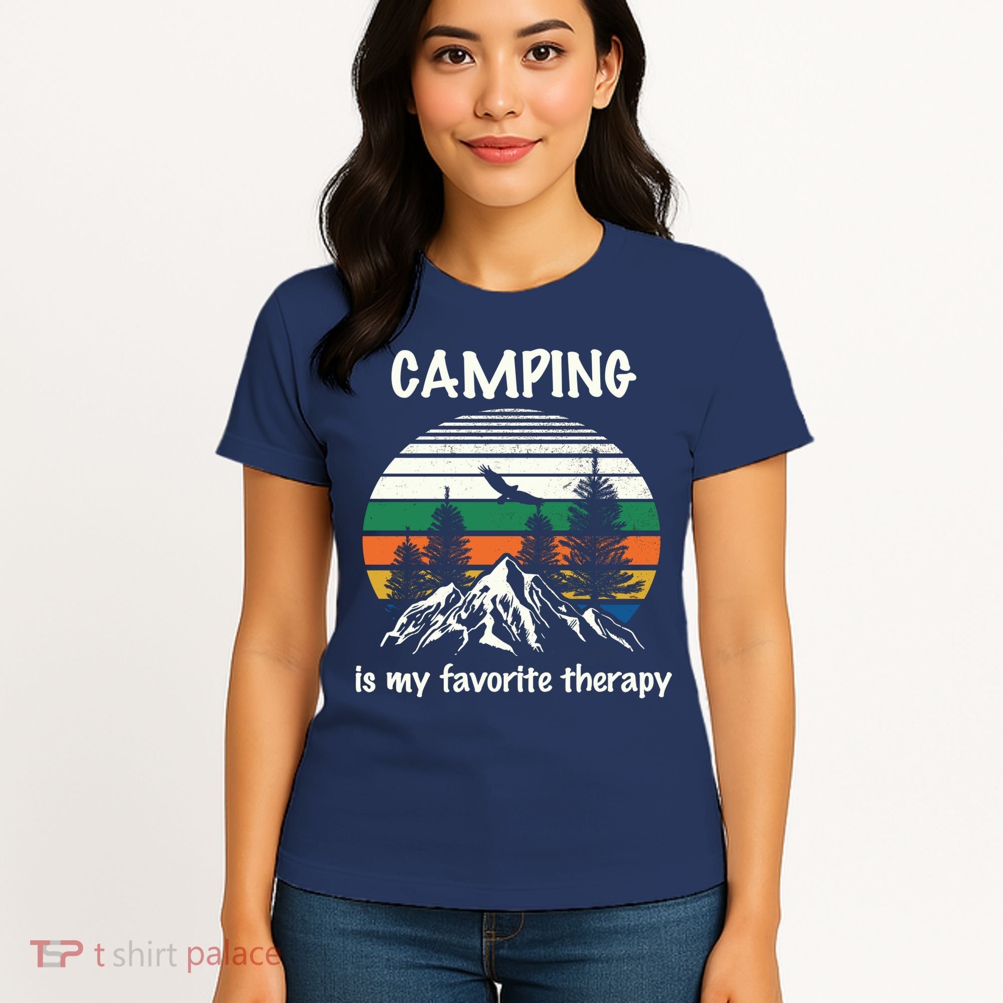 Camping Is My Therapy Women's T-Shirt