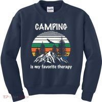Camping Is My Therapy Kids Sweatshirt thumb 0