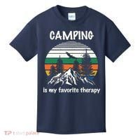 Camping Is My Therapy Kids T-Shirt thumb 0