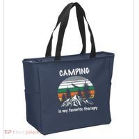 Camping Is My Therapy Tote Bag thumb 2