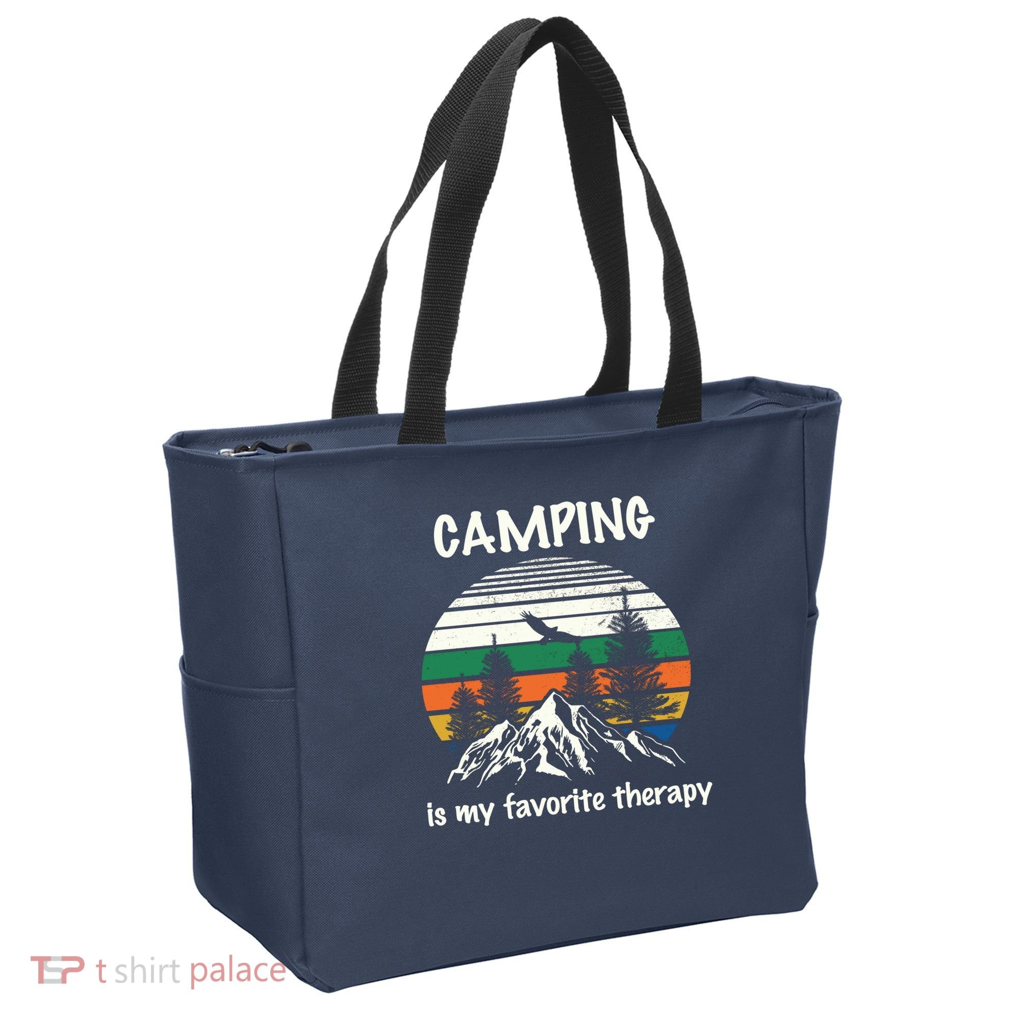 Camping Is My Therapy Tote Bag