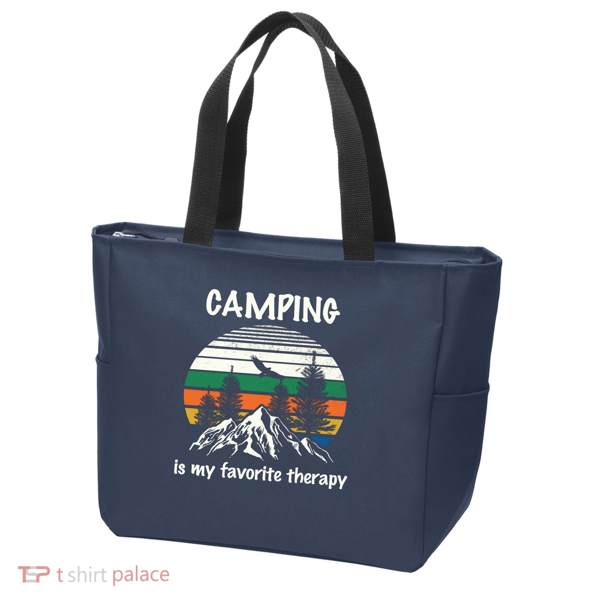 Camping Is My Therapy Tote Bag