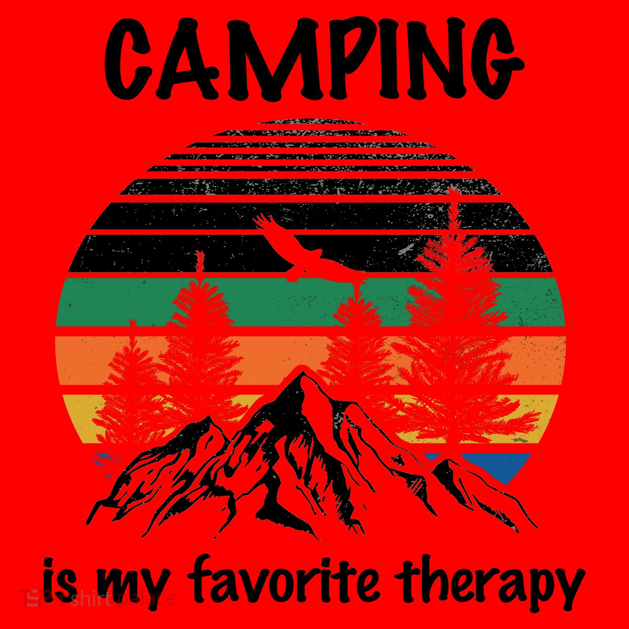 Camping Is My Therapy Santa Hat