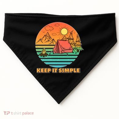 Camping Keep It Simple USA-Made Doggie Bandana
