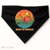 Camping Keep It Simple USA-Made Doggie Bandana thumb 0