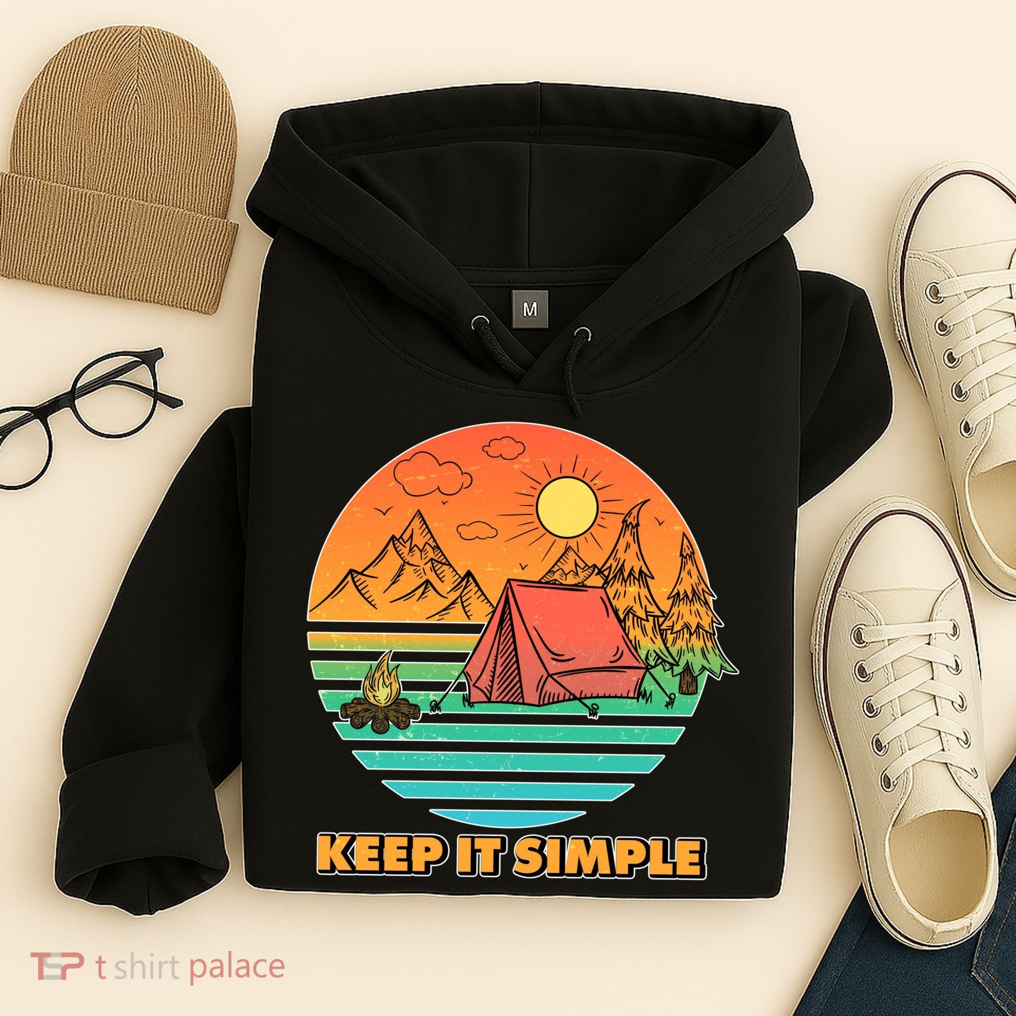 Camping Keep It Simple Hoodie