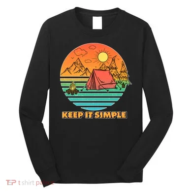 Camping Keep It Simple Long Sleeve Shirt