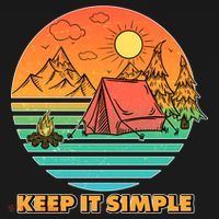 Camping Keep It Simple Long Sleeve Shirt thumb 2