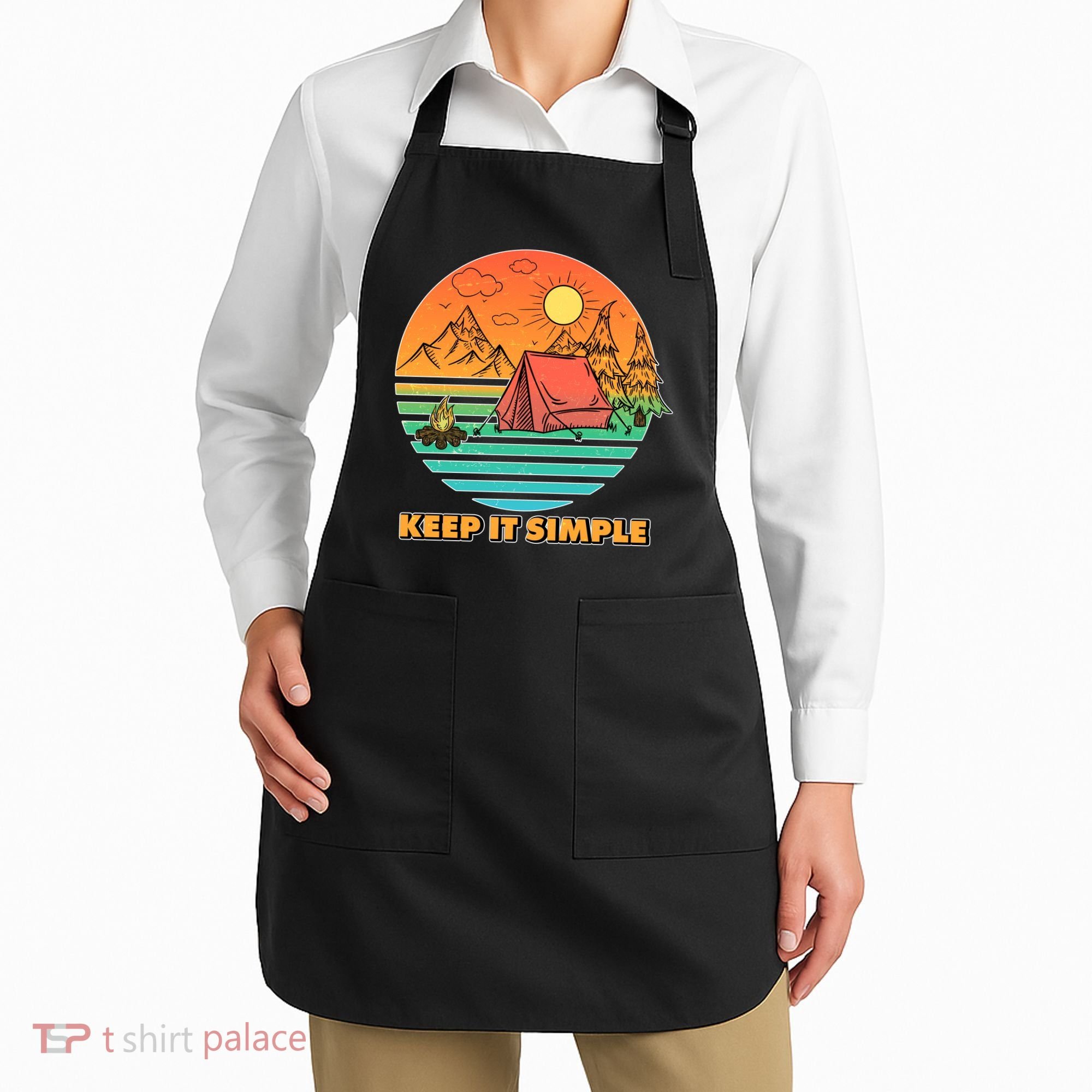 Camping Keep It Simple Apron