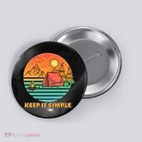 Camping Keep It Simple Button thumb 0