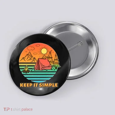 Camping Keep It Simple Button
