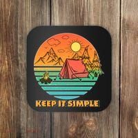 Camping Keep It Simple Coaster thumb 0