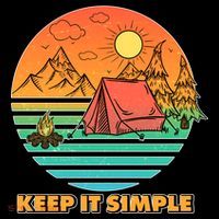 Camping Keep It Simple Women's Hoodie thumb 2