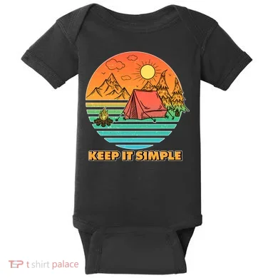 Camping Keep It Simple Baby Bodysuit