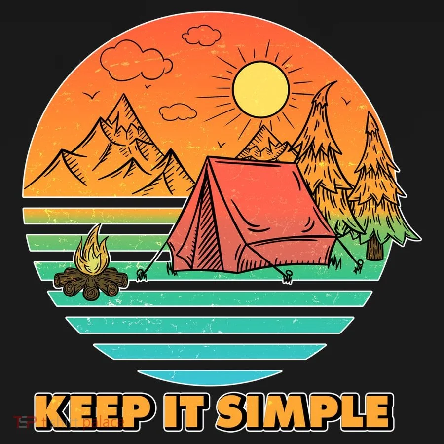 Camping Keep It Simple Baby Bodysuit