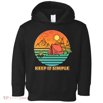 Camping Keep It Simple Toddler Hoodie