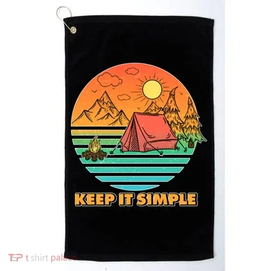 Camping Keep It Simple Golf Towel