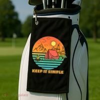Camping Keep It Simple Golf Towel thumb 2