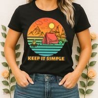 Camping Keep It Simple Women's T-Shirt thumb 2