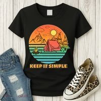Camping Keep It Simple Women's T-Shirt thumb 3