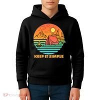 Camping Keep It Simple Kids Hoodie thumb 4