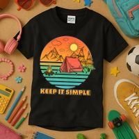 Camping Keep It Simple Kids T-Shirt thumb 3