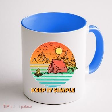 Camping Keep It Simple Coffee Mug back