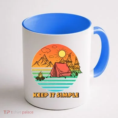 Camping Keep It Simple Coffee Mug back