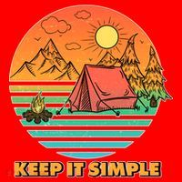 Camping Keep It Simple Santa Hat thumb 1