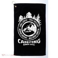 Camping Kinda Girl Golf Towel thumb 0