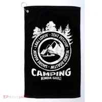 Camping Kinda Girl Golf Towel thumb 0