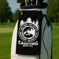 Camping Kinda Girl Golf Towel thumb 2