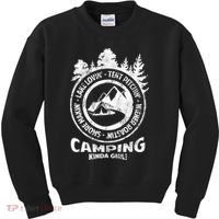 Camping Kinda Girl Kids Sweatshirt thumb 0