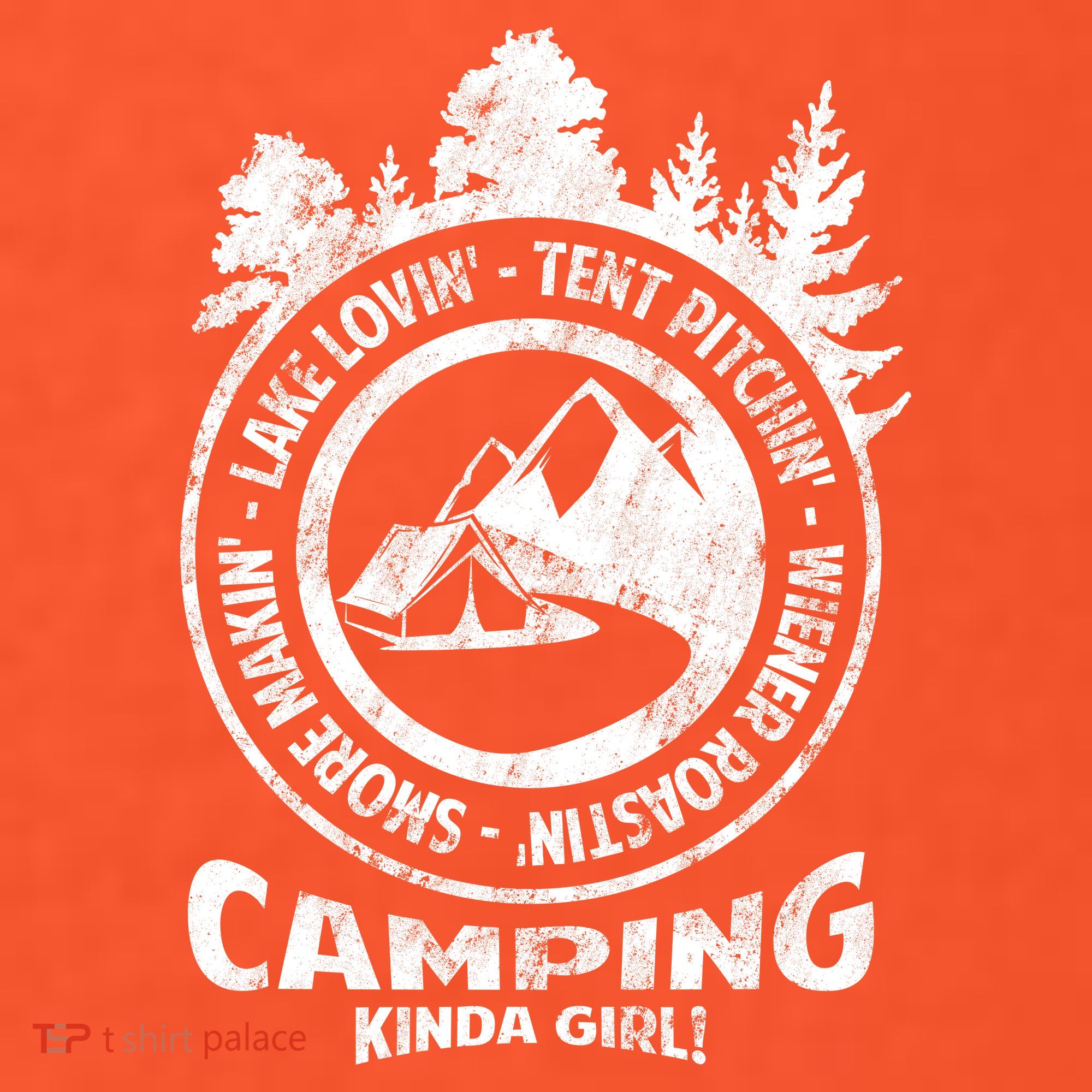 Camping Kinda Girl Baby Bodysuit