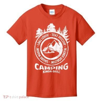 Camping Kinda Girl Kids T-Shirt