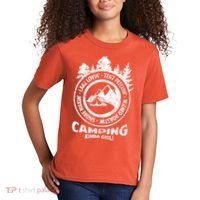 Camping Kinda Girl Kids T-Shirt thumb 2