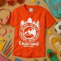 Camping Kinda Girl Kids T-Shirt thumb 3