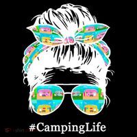 Camping Life Messy Hair Ornament thumb 1
