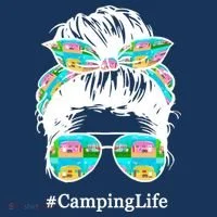 Camping Life Messy Hair Women's Sweatshirt thumb 2