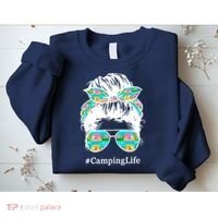 Camping Life Messy Hair Sweatshirt thumb 2