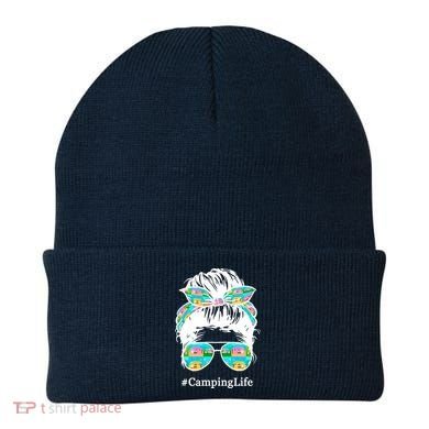 Camping Life Messy Hair Beanie
