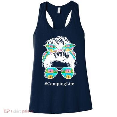 Camping Life Messy Hair Women's Tank Top
