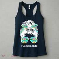 Camping Life Messy Hair Women's Tank Top thumb 3